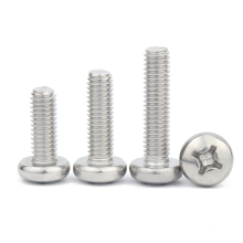 stainless steel 304 316 GB818 pan cross recessed head screw phil pan head bolt